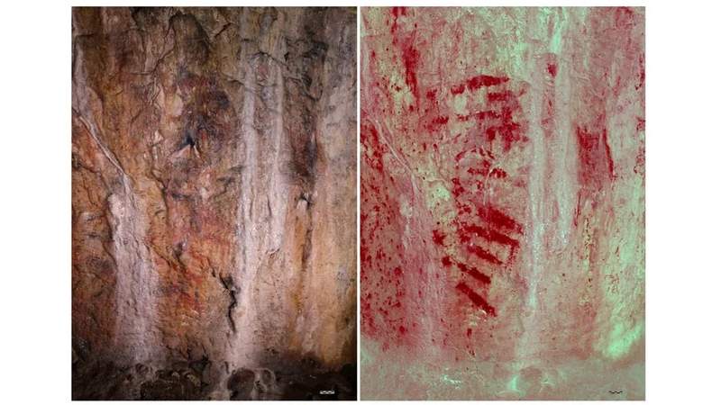 Image from: Scientists Just Confirmed the UK’s Oldest Rock Art Hidden Deep Inside a Welsh Cave for 17,000 Years