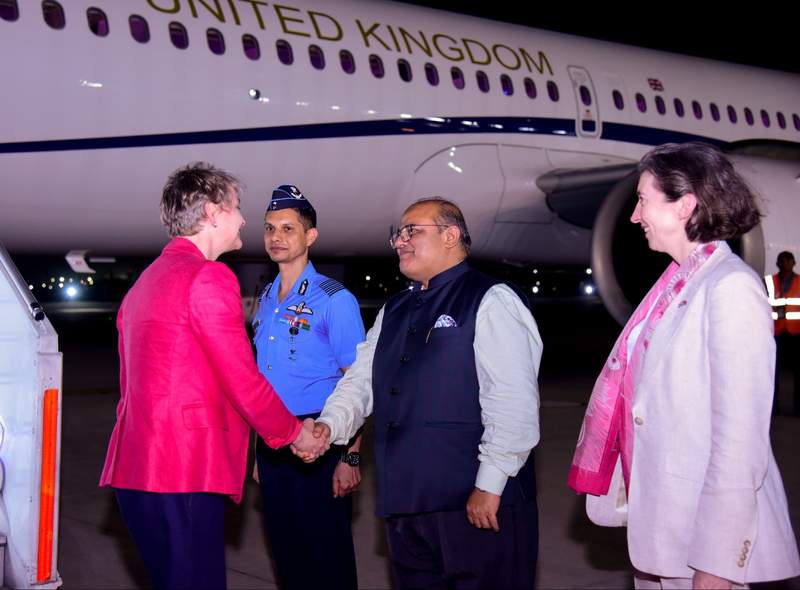 Image from: British Foreign Secretary Yvette Cooper arrives in New Delhi; to review Vision 2035, push forward FTA