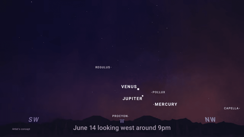 Image from: Watch Venus Vanish Behind The Moon In A Stunning Event this June