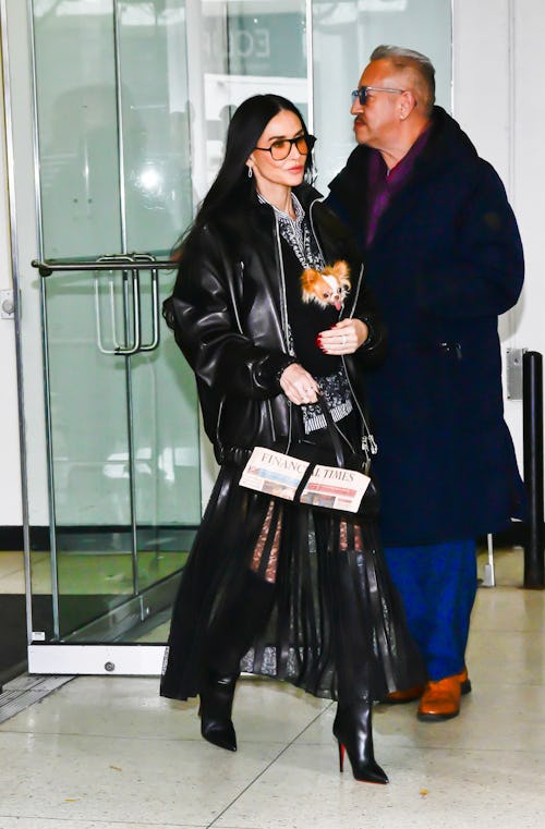Demi Moore Proves a Newspaper Is This Season's Hottest Accessory