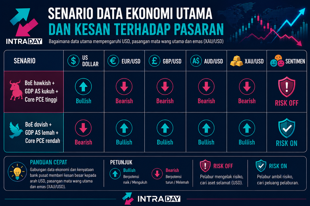 Image from: BoE, GDP AS & Core PCE Jadi Tumpuan Pasaran Malam Ini