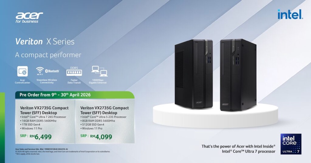 Image from: Acer Malaysia Expands Commercial Portfolio with AI-Ready TravelMate, Veriton and Vero Solutions