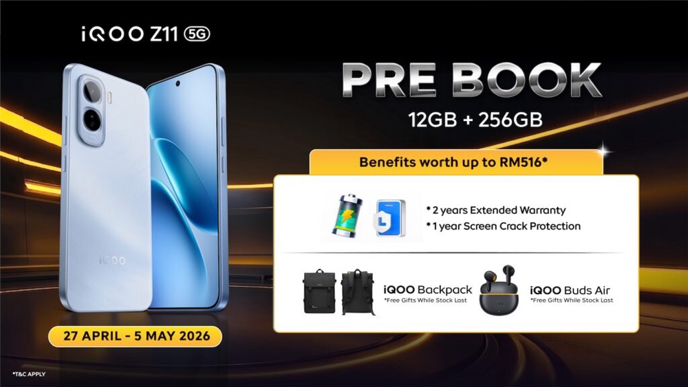 Image from: iQOO Z11 series set to launch in Malaysia, preorders now available