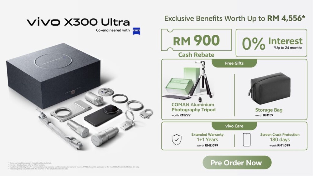 Image from: vivo Malaysia opens preorders for X300 Ultra and X300 FE