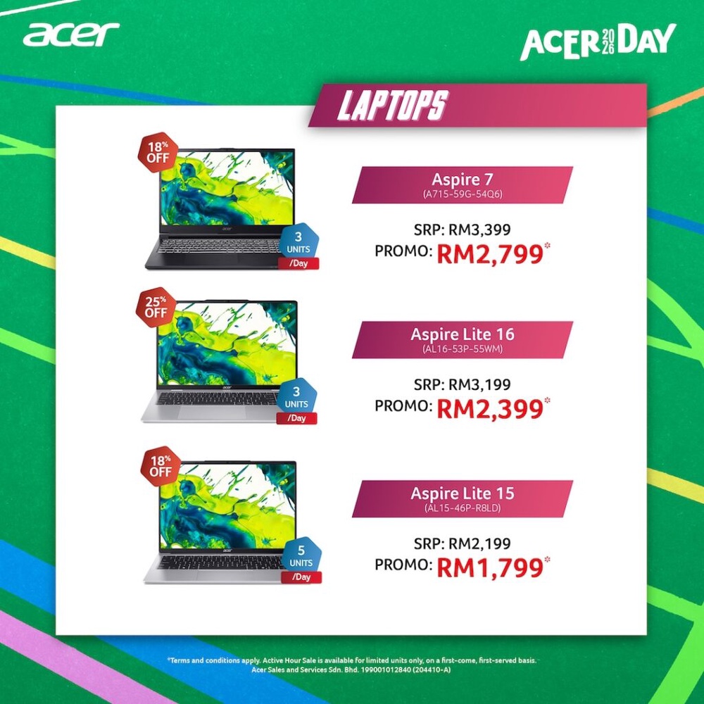 Image from: Acer Day 2026 kicks off in Mid Valley Megamall KL this week