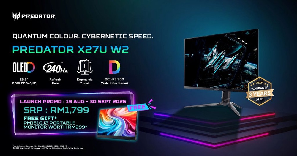 Image from: Acer CA1 Smart Monitors Launch in Malaysia With Wheeled Stand, Built-In Battery and Android From RM2,699
