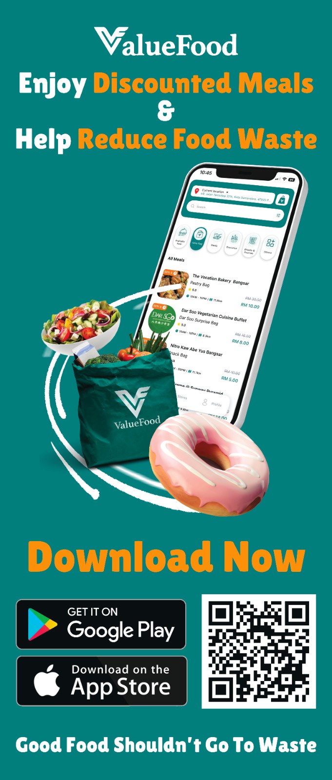 Image from: 剩余食物也能变宝藏!Value Food用“惊喜盲盒”减少大马食物浪费