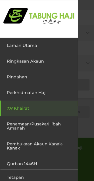 Image from: TH Khairat – Cara Daftar Melalui THijari & Cara Buat Tuntutan