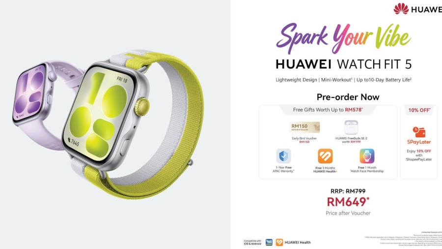 HUAWEI WATCH FIT 5 Series 大马发布：售价RM799起 17