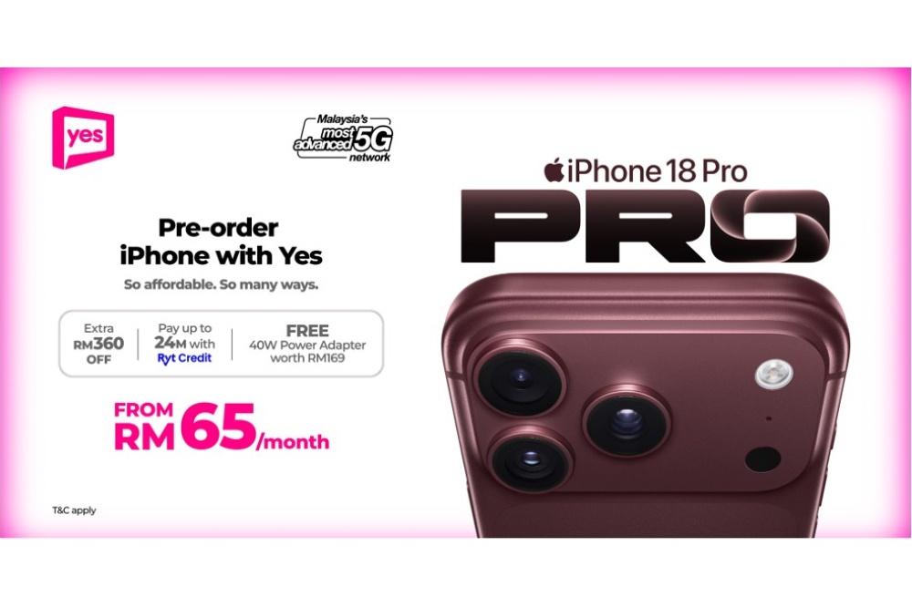 Malaysian telco Yes opens iPhone 18 Pro pre-orders tomorrow, plans start from RM65 a month - Yahoo News Malaysia