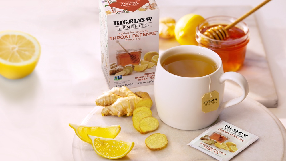 Bigelow Tea Introduces NEW! Bigelow Benefits THROAT DEFENSE Ginger