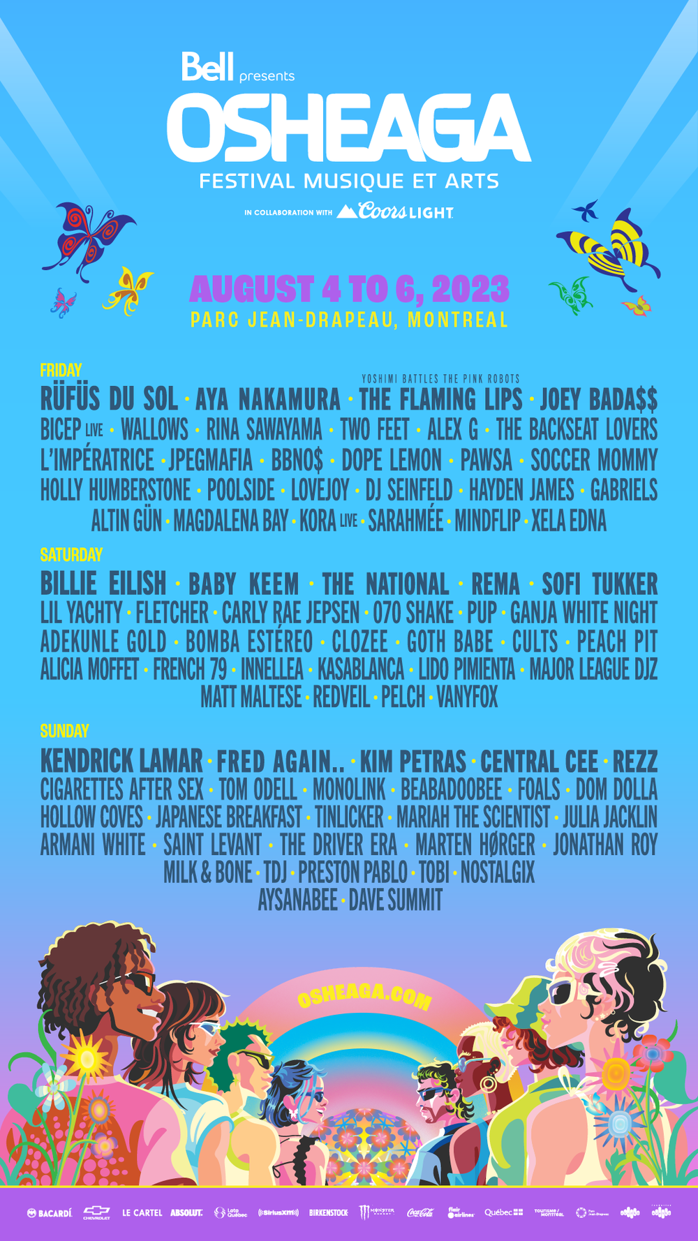 OSHEAGA unveils its 2025 lineup!