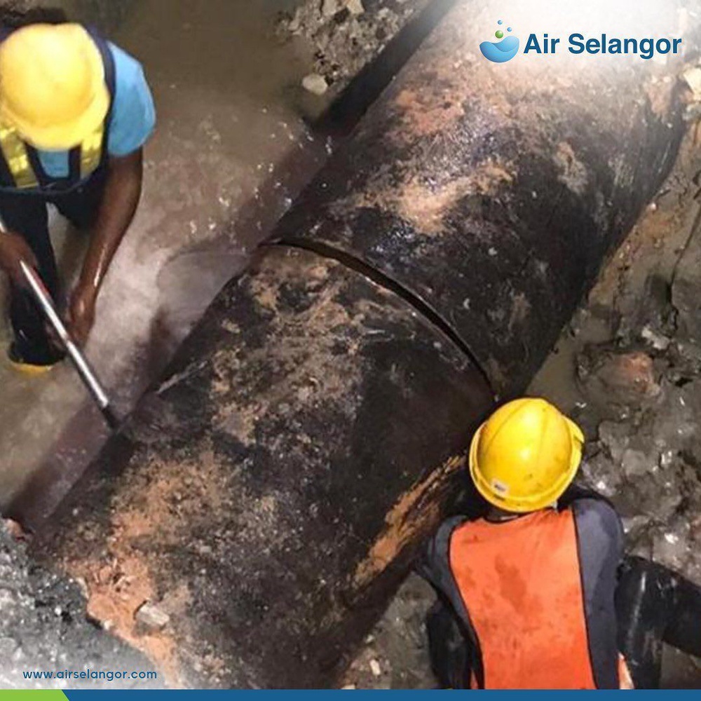 Image from: NRW Malaysia sukar turun, Air Selangor dedah cabaran paip usang berusia 90 tahun