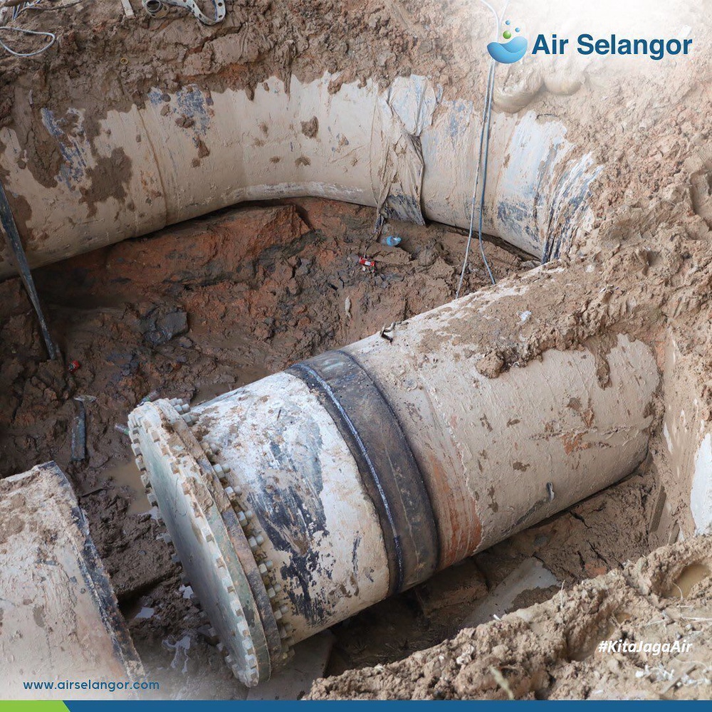 Image from: NRW Malaysia sukar turun, Air Selangor dedah cabaran paip usang berusia 90 tahun