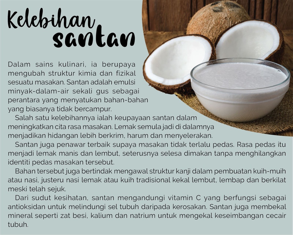 Image from: Santan, pandan simbol sains masakan Melayu