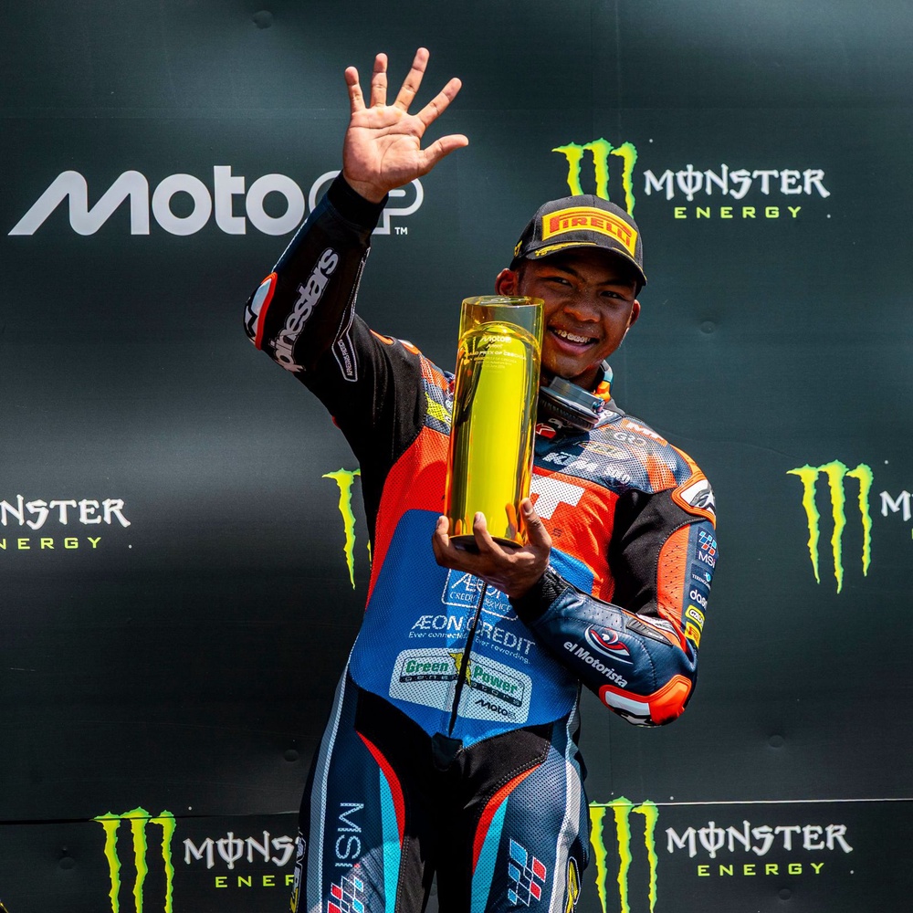 Image from: Sukar gambarkan perasaan raih podium utama di GP Czech - Hakim Danish
