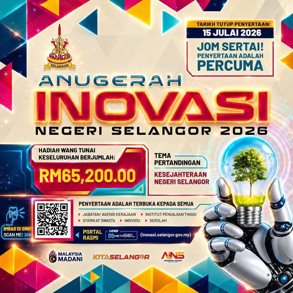 Image from: Orang ramai dipelawa sertai Anugerah Inovasi Negeri Selangor (AINS), tarikh tutup 15 Julai