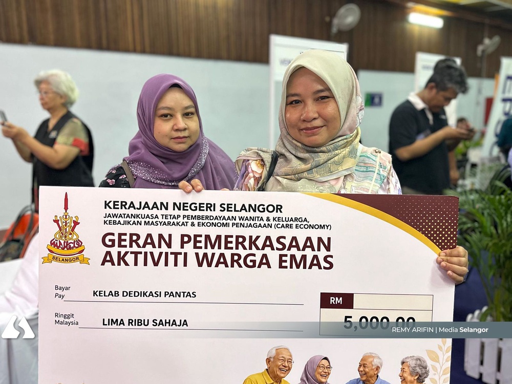 Image from: Selangor peruntuk RM50,000 geran aktiviti warga emas, 10 NGO terima manfaat