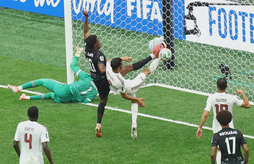 Image from: Canada crush nine-man Qatar for first World Cup victory