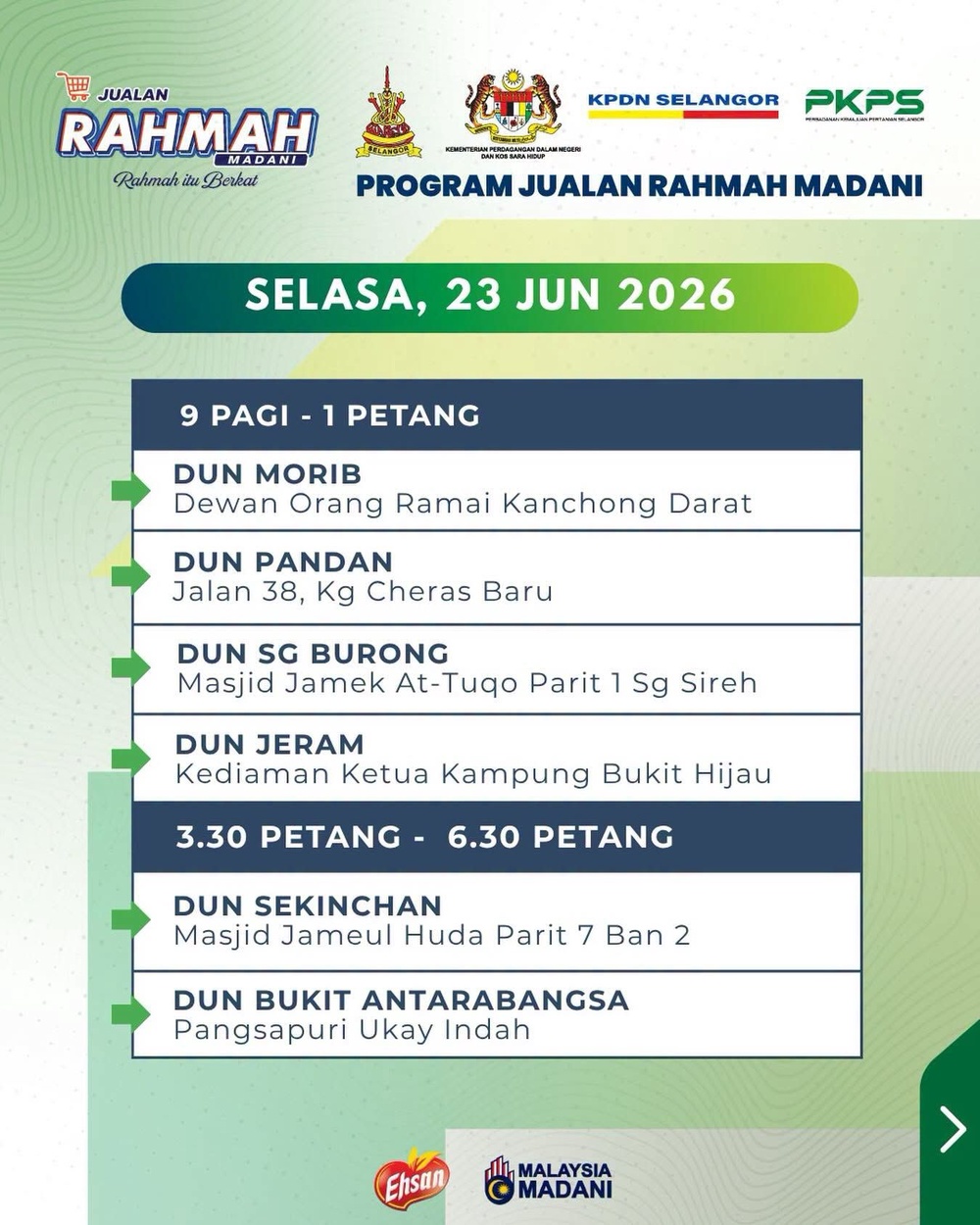 Image from: Barangan keperluan lebih murah di enam lokasi Jualan Rahmah Selangor hari ini