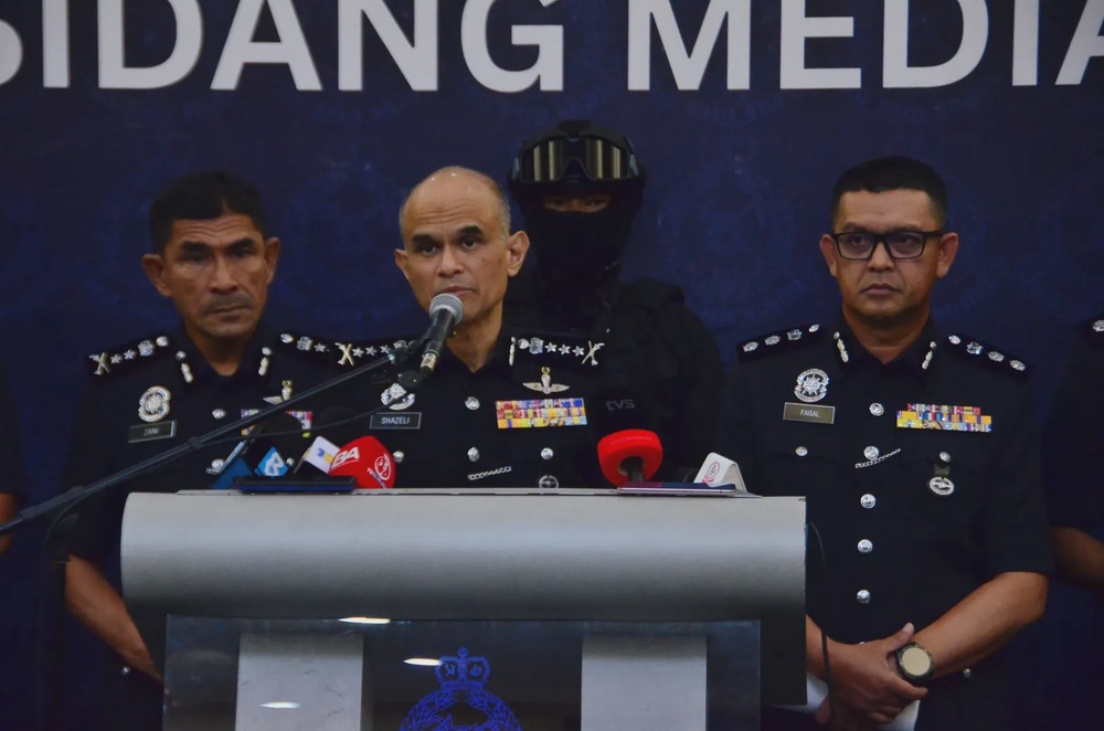 Image from: Police, local authority enforcement officers safeguard SUKMA athletes' security