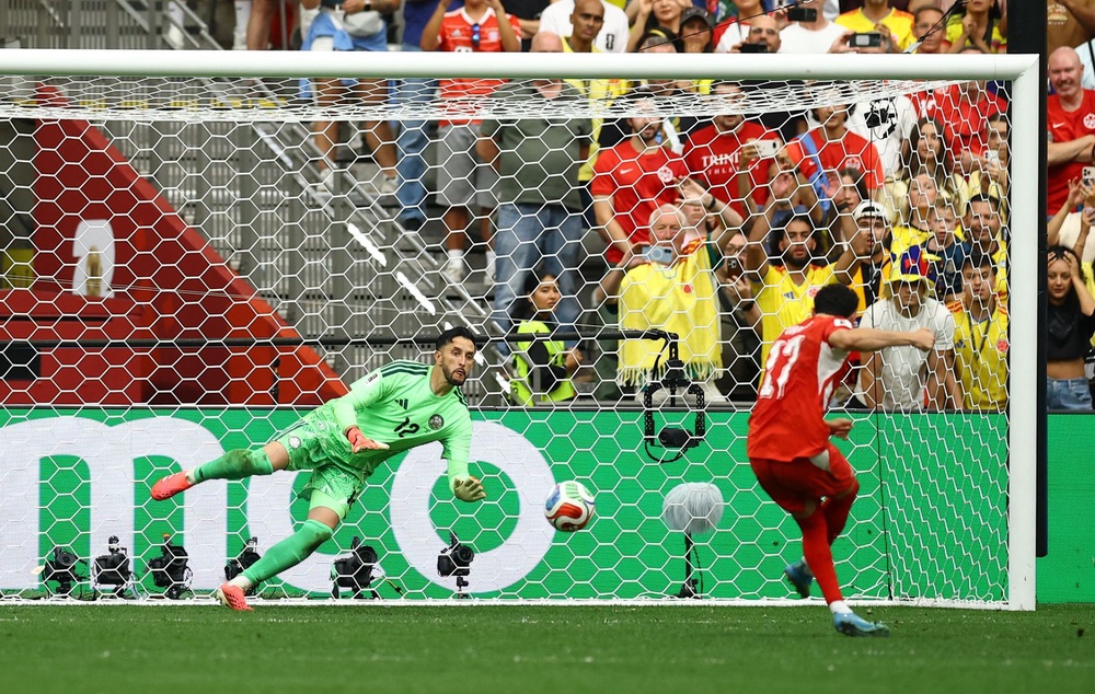 Image from: Switzerland edge Colombia on penalties to reach first World Cup quarter-final since 1954