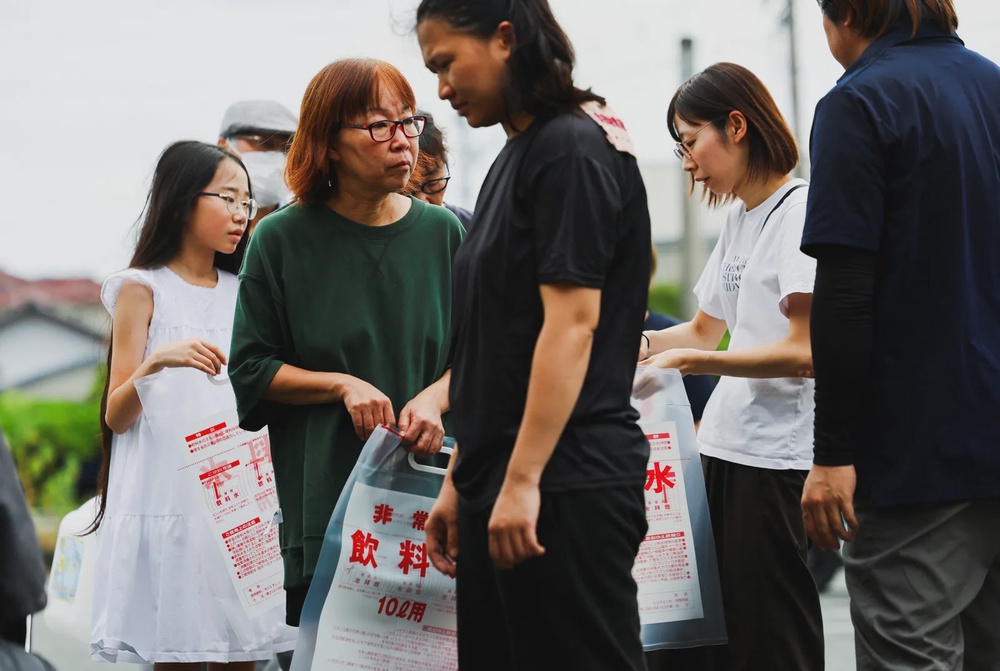 Image from: Japan's earthquake leaves communities thirsting for water and relief from heat