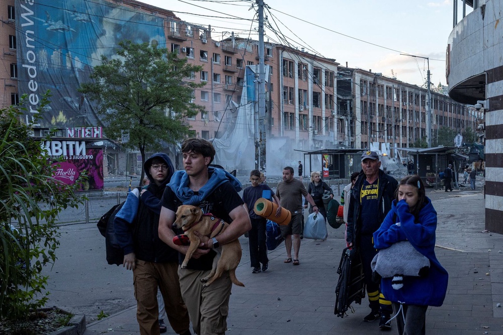 Image from: Russia pounds Kyiv in major ballistic missile attack