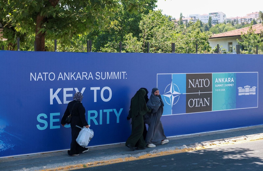 Image from: NATO leaders meet in Ankara after Trump rekindles disputes over Iran, Greenland