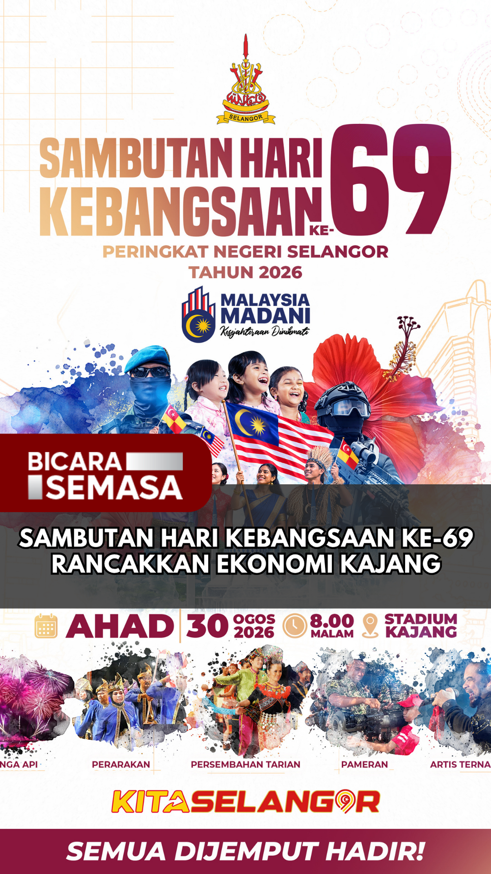 Image from: Merdeka Eve Celebration in Kajang tonight to feature 100,000 satay skewers among attractions