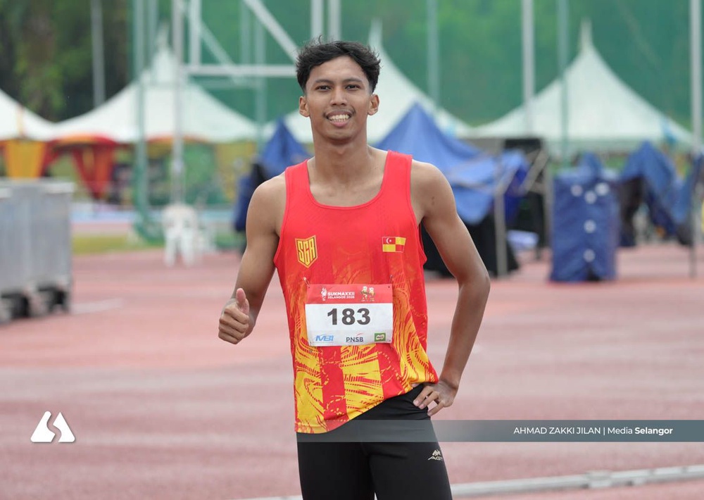 Image from: SUKMA 2026: Daniel Haqiem, Danish ikut jejak pelari pecut wanita ke final 200 meter