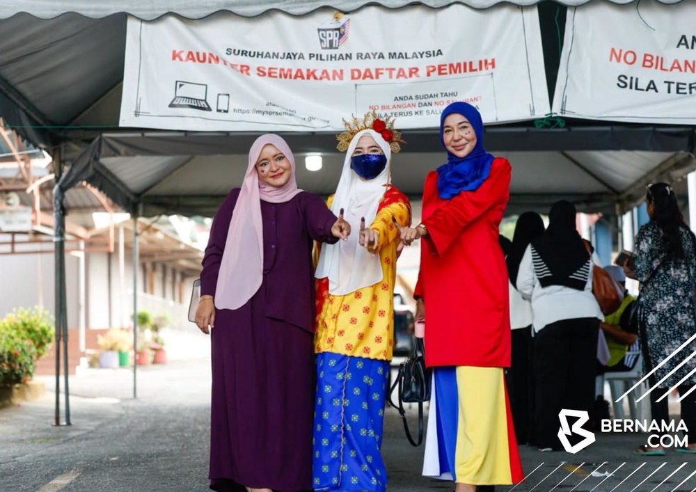 Image from: PRN Negeri Sembilan: Keluar mengundi cecah 44.67 peratus setakat 1 tengah hari