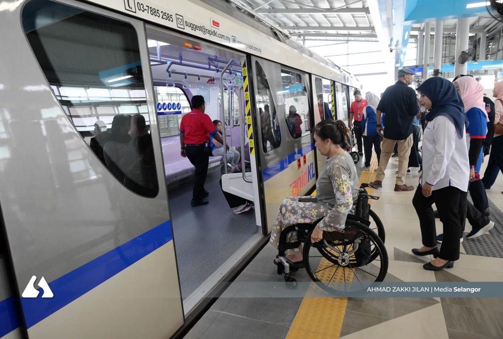 Image from: Prasarana perkasa kemudahan OKU, komuniti bantu tambah baik kemudahan LRT3