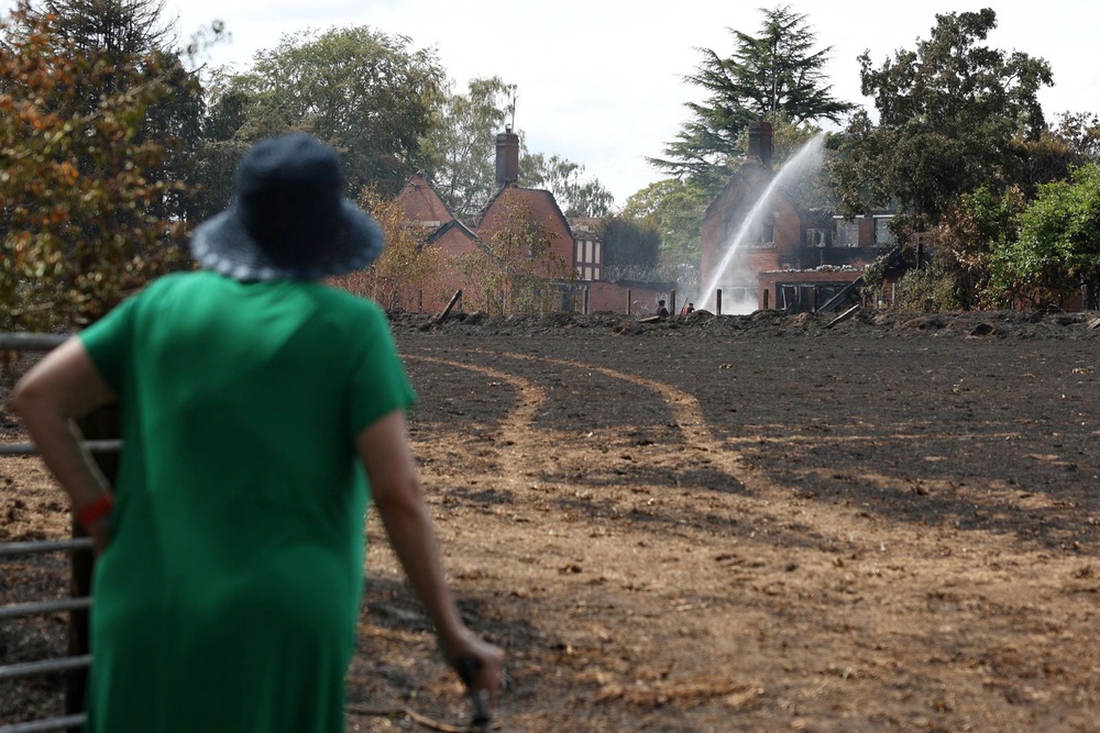 Image from: UK wildfires hit record levels after homes burn in intense heat