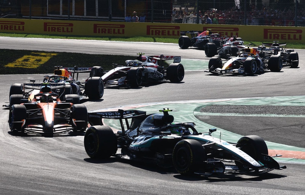 Image from: Monza miracle: Antonelli storms from 19th to historic home victory