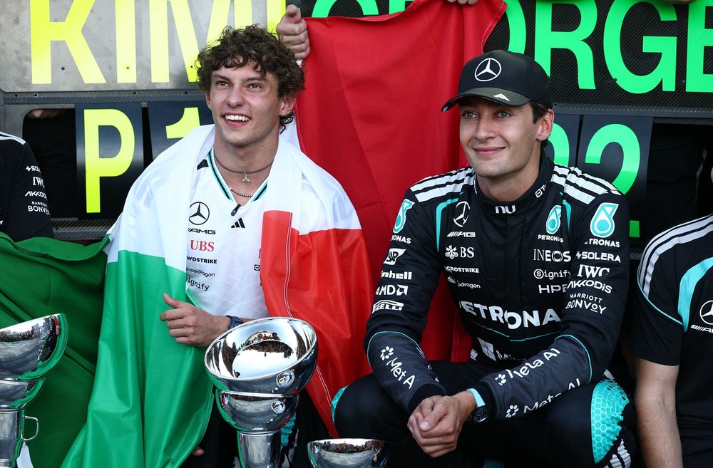 Image from: Monza miracle: Antonelli storms from 19th to historic home victory