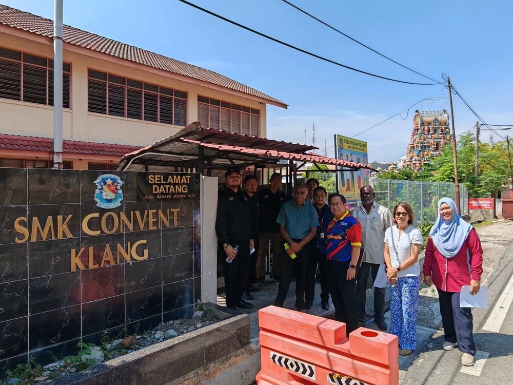 Image from: JKR akan siasat kerosakan longkang sekitar SMK Convent Klang
