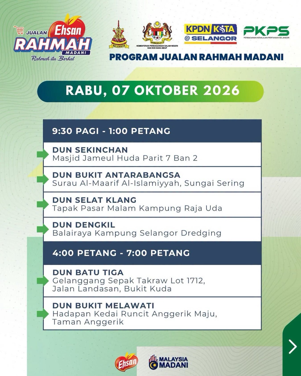 Image from: Jualan Rahmah MADANI berlangsung di enam DUN Selangor esok
