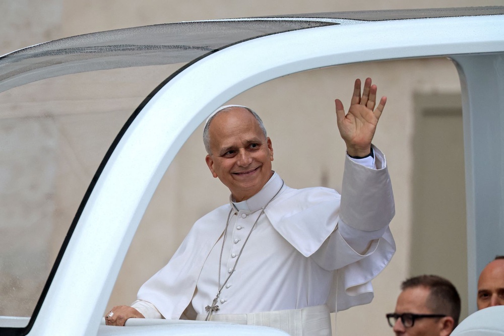 Image from: Pope Leo XIV takes to popemobile for first time since cancer surgery