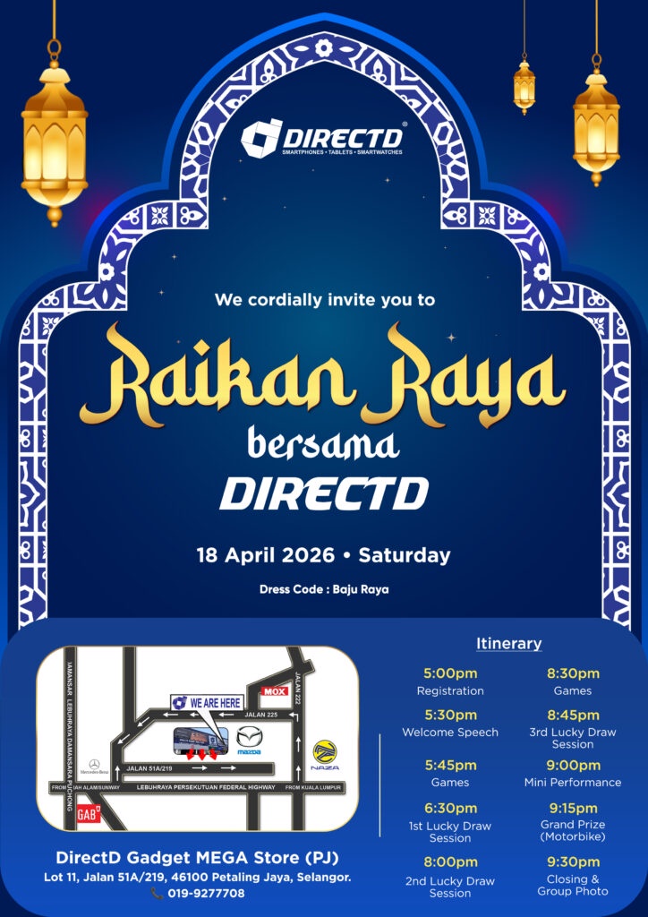 Image from: Raikan Raya Bersama DirectD happening on 18 April 2026 – All are welcome!