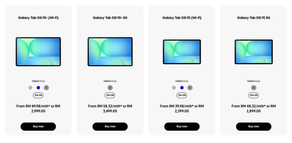 Image from: Samsung Galaxy Eco Pay Day: Get up to RM750 off selected Galaxy tablets and wearables