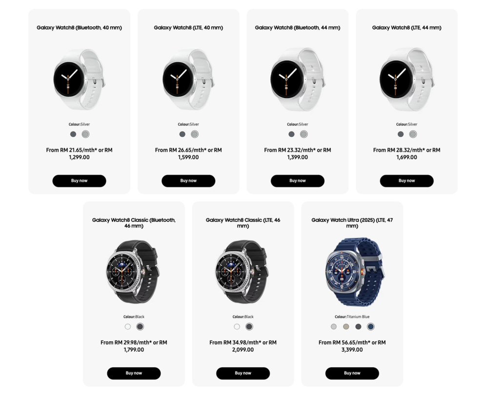 Image from: Samsung Galaxy Eco Pay Day: Get up to RM750 off selected Galaxy tablets and wearables