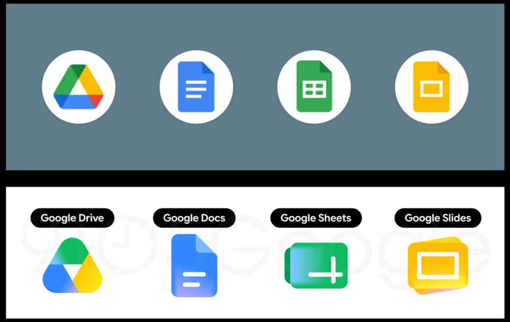 Image from: Google’s gradient icon design is heading to more apps