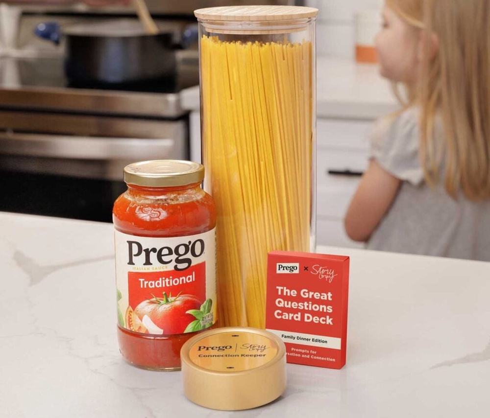 Image from: Prego, the pasta sauce, wants to listen and record your dinner conversations