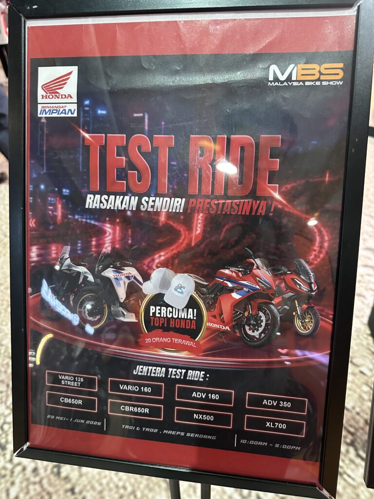 Image from: Massive 4.2km Test Track, Cool EV Bikes, And Gadgets: Why You Need To Hit Up The Malaysia Bike Show 2026