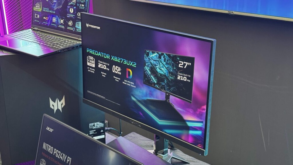 Image from: Acer Malaysia launches new 24″ portable 144Hz gaming display, 27″ 210Hz gaming monitor