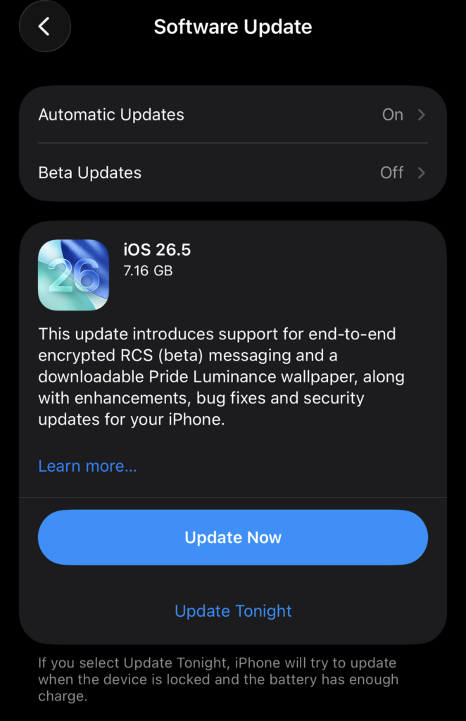 Image from: Apple and Google roll out end-to-end encryption for RCS between Android and iPhone users