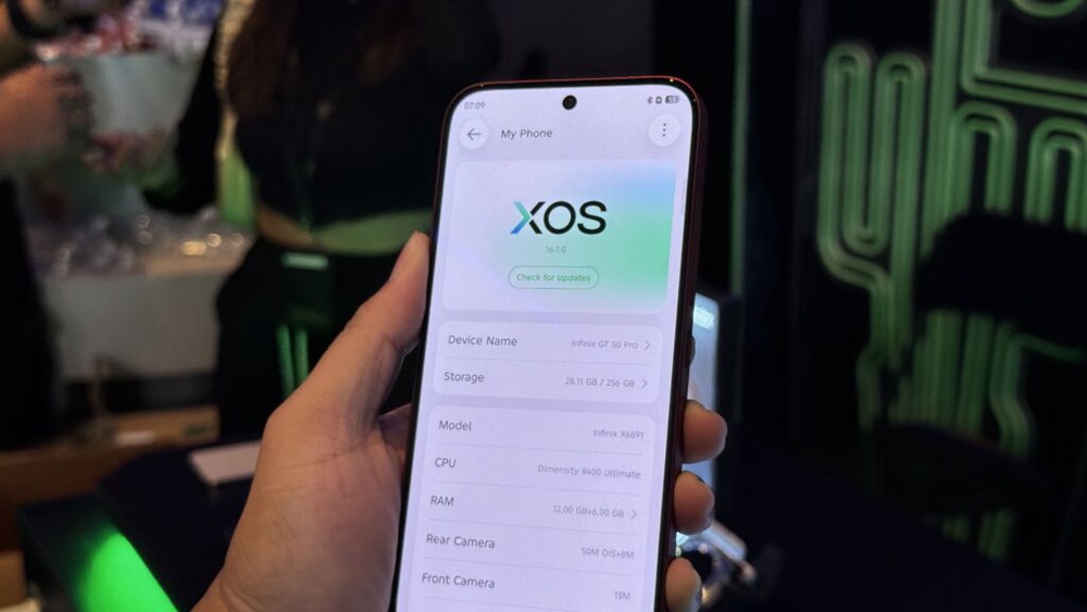 Image from: Infinix GT 50 Pro Malaysia: Liquid cooled smartphone with pressure-sensitive shoulder buttons