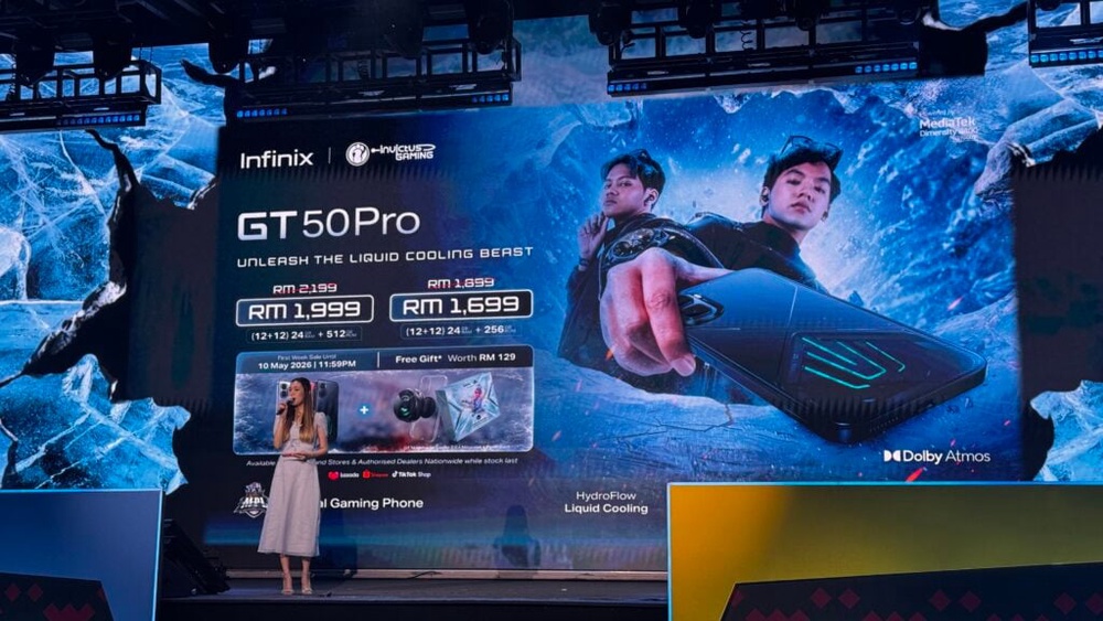 Image from: Infinix GT 50 Pro Malaysia: Liquid cooled smartphone with pressure-sensitive shoulder buttons