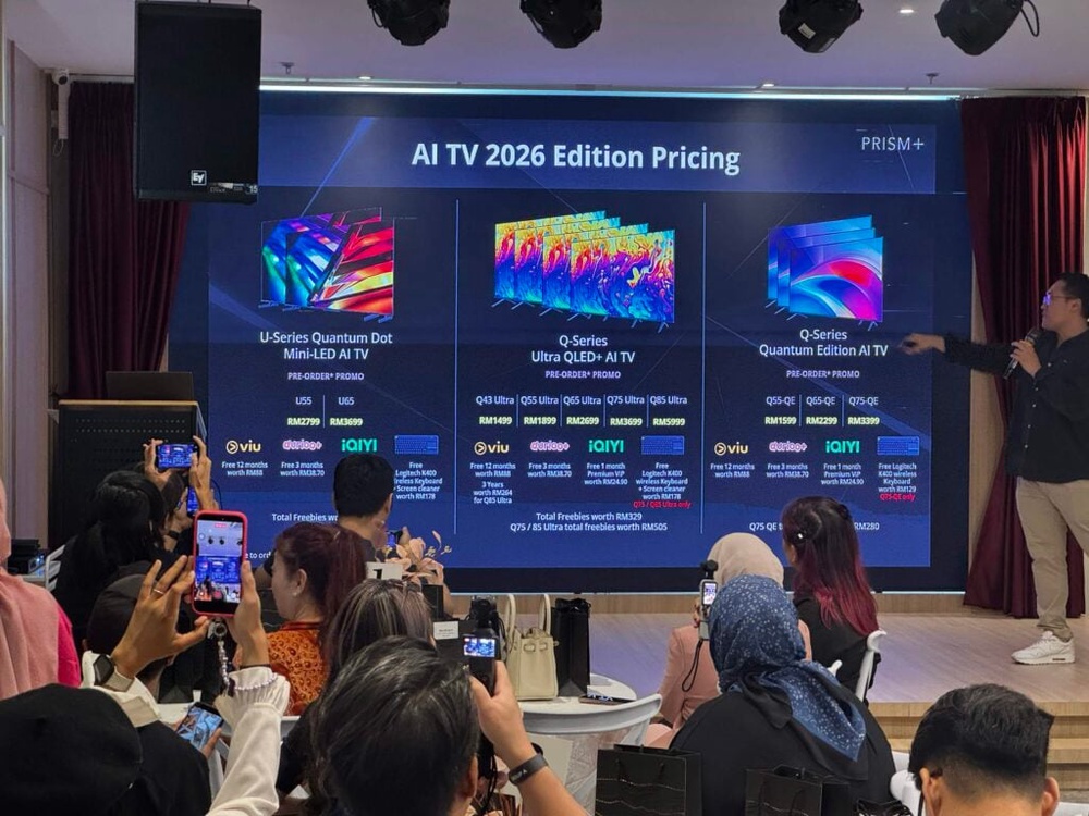Image from: Prism+ showcases new QLED+, QD Mini LED and 4K UHD Google TVs, from RM1,499